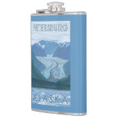 Flasques Scène de glacier - Pétersbourg, Alaska (Gauche)