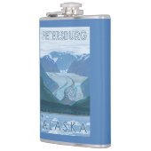 Flasques Scène de glacier - Pétersbourg, Alaska (Gauche)