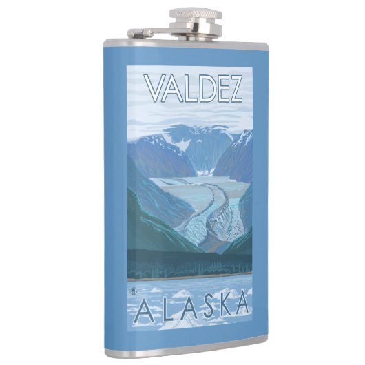 Flasques Scène de glacier - Valdez, Alaska (Droite)