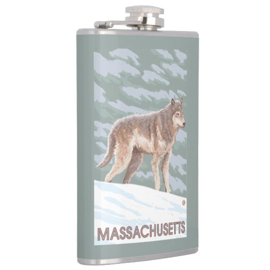 Flasques Scène de MassachusettsWolf (Droite)