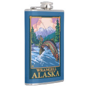 Flasques Scène de pêche de mouche - Wrangell, Alaska (Droite)