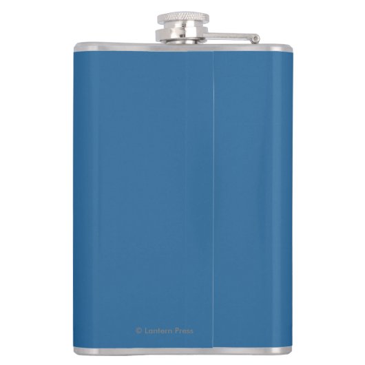 Flasques Scène de pêche de mouche - Wrangell, Alaska (Dos)