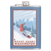 Flasques Scène de surfeur - bâti Adams, Washington (Devant)