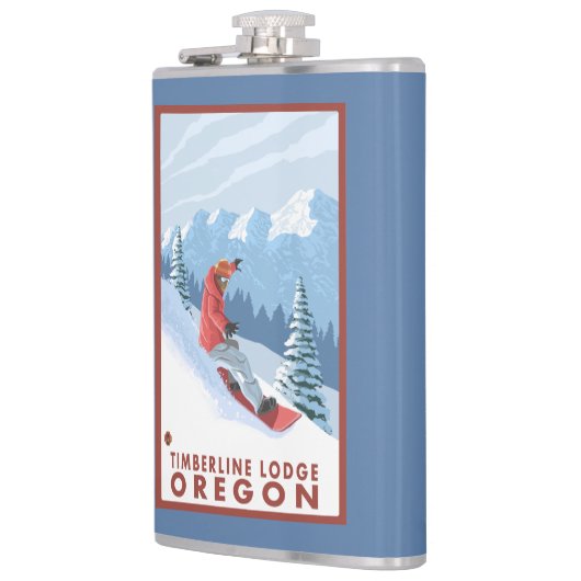 Flasques Scène de surfeur - loge de Timberline, Orégon (Gauche)