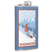 Flasques Scène de surfeur - Washington (Droite)