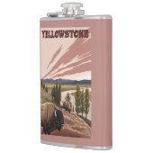 Flasques Scène de YellowstoneBison (Gauche)