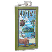 Flasques Scènes d'état du Montana (Droite)