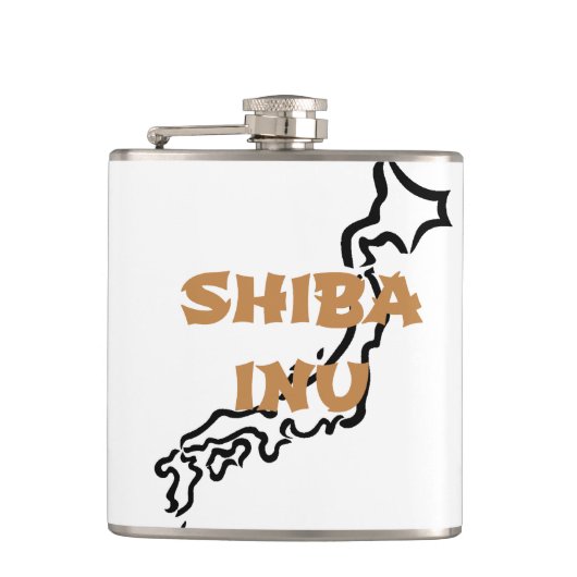 Flasques schéma de shiba inu japon (Devant)