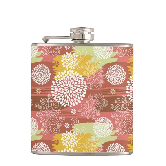 Flasques Schéma floral 2 (Devant)