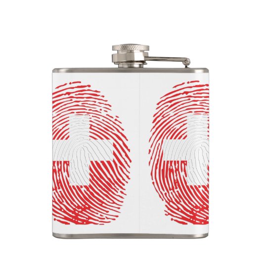 Flasques Schweizer Fingerabdruck (Dos)