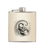 Flasques Scorpion Croissant Lune Astrologie Zodiac Scorpio (Devant)