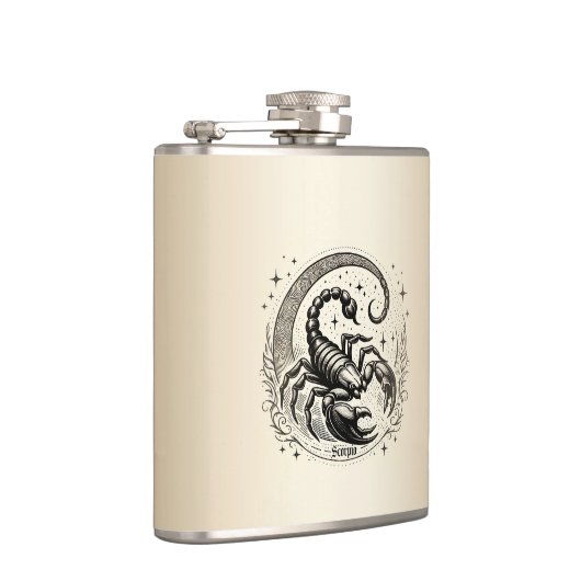 Flasques Scorpion Croissant Lune Astrologie Zodiac Scorpio (Droite)