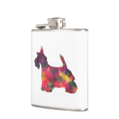 Flasques Scottie Chien race Geo Silhouette Multi Flask (Gauche)