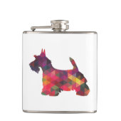 Flasques Scottie Chien race Geo Silhouette Multi Flask (Devant)