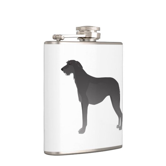 Flasques Scottish Deerhound Basic Chien Breed Silhouette (Droite)