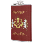 Flasques Scottish Personnalisé Gold Chardon Rouge (Gauche)