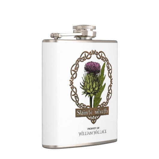 Flasques Scottish Thistand and Scots Gaelic Toast (Droite)