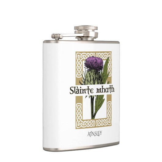 Flasques Scottish Thistand and Scots Gaelic Toast (Droite)