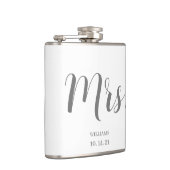 Flasques Script Bride personnalisé blanc (Droite)