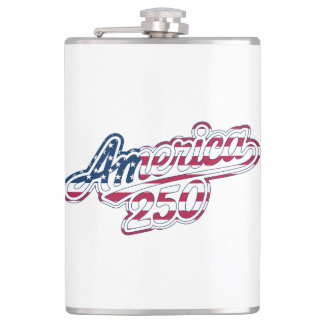 Flasques Script Drapeau Semiquincentenaire America 250