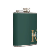 Flasques Script moderne Emerald Green Gold (Droite)