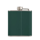 Flasques Script moderne Emerald Green Monogram (Dos)