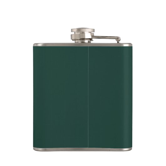 Flasques Script moderne Emerald Green Monogram (Dos)