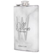 Flasques Script moderne Nom du Groomsman personnalisé (Gauche)