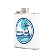 Flasques Sea Island Beach Georgia Palm Tree Birds (Gauche)