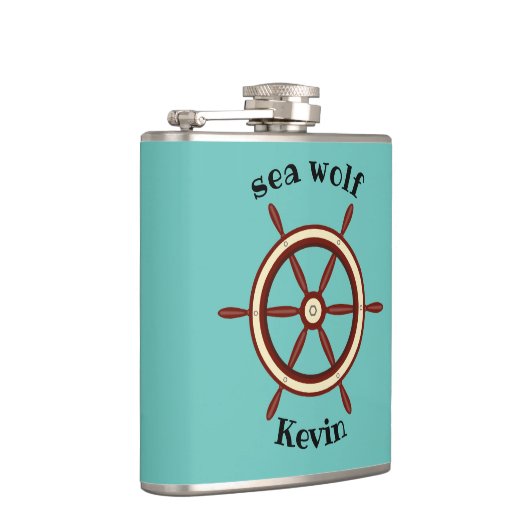 Flasques "SEA WOLF", volant, personnalisation (Droite)