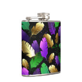 Flasques Seamless Pattern with Mardi Gras feathers (Droite)