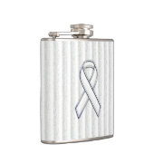 Flasques Sensibilisation au ruban blanc sur les bandes vert (Droite)