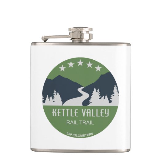 Flasques Sentier ferroviaire Kettle Valley Colombie-Britann (Devant)