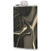 Flasques Sépia métallique ondulé sur arrière - plan foncé (Gauche)