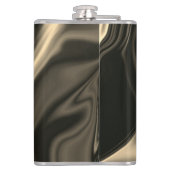 Flasques Sépia métallique ondulé sur arrière - plan foncé (Dos)