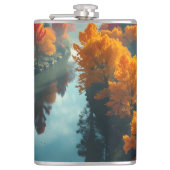 Flasques Serene River Shore Reflection Nature Art (Devant)