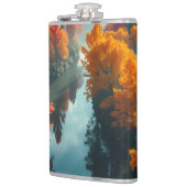 Flasques Serene River Shore Reflection Nature Art  (Gauche)