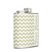 Flasques Serengeti Safari Chevron avec nom personnalisable (Droite)