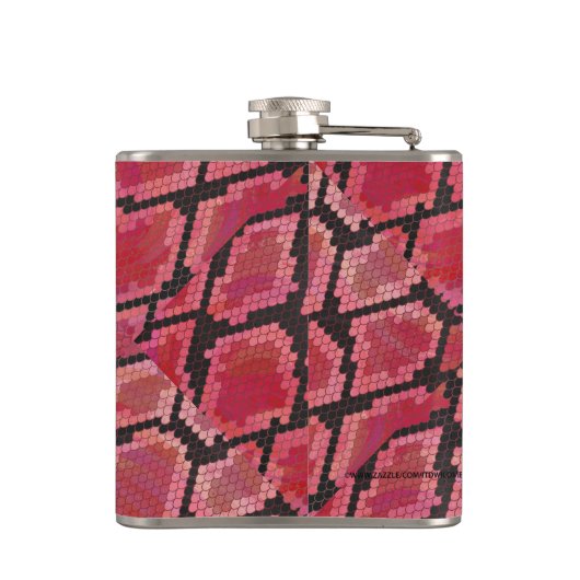 Flasques Serpent noir et rouge (Dos)