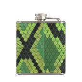 Flasques Serpent noir et vert (Dos)