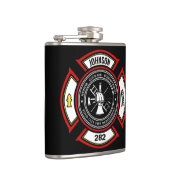 Flasques Service d'incendie AJOUTEZ NOM Insigne de pompier  (Droite)