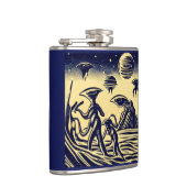 Flasques SF - Aliens Sur Une Planète Étrange Bois 1 (Droite)