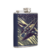 Flasques SF - Anime Starfighter Woodcut 4 (Droite)