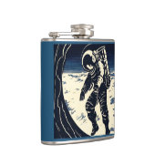Flasques SF - Astronaut sur Spacewalk Woodcut 3 (Droite)