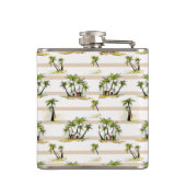 Flasques Shack tropical et paumes (Dos)