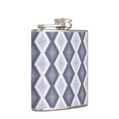 Flasques Shades of blue grey diamond pattern (Droite)