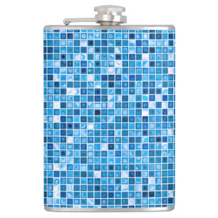 Flasques Shades of Blue 'Watery' Mosaic Tiles Pattern
