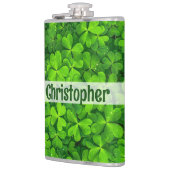 Flasques Shamrock Clovers Ajouter un nom (Gauche)