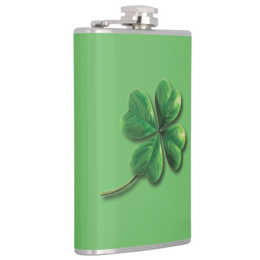 Flasques Shamrock irlandais vert moderne (Droite)