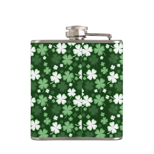 Flasques Shamrock vert, Saint Patrick's Day (Dos)